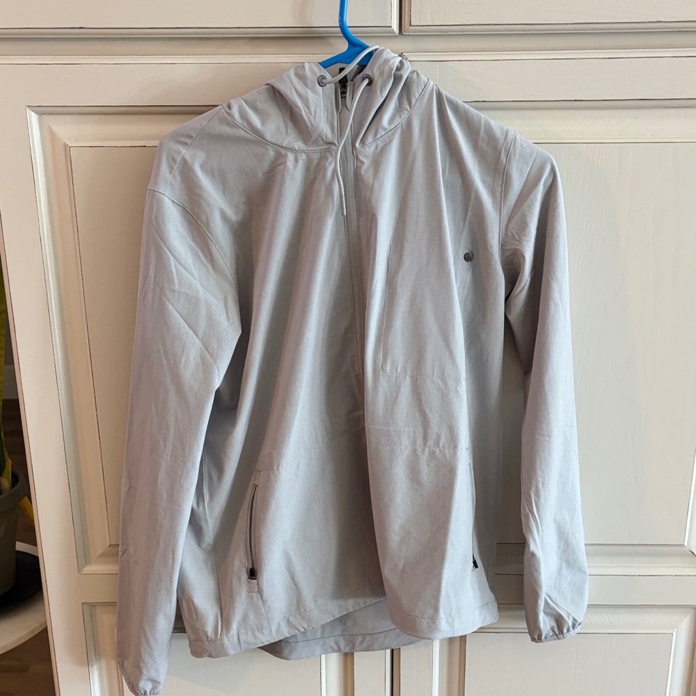 Vuori Light Gray Hooded Jacket